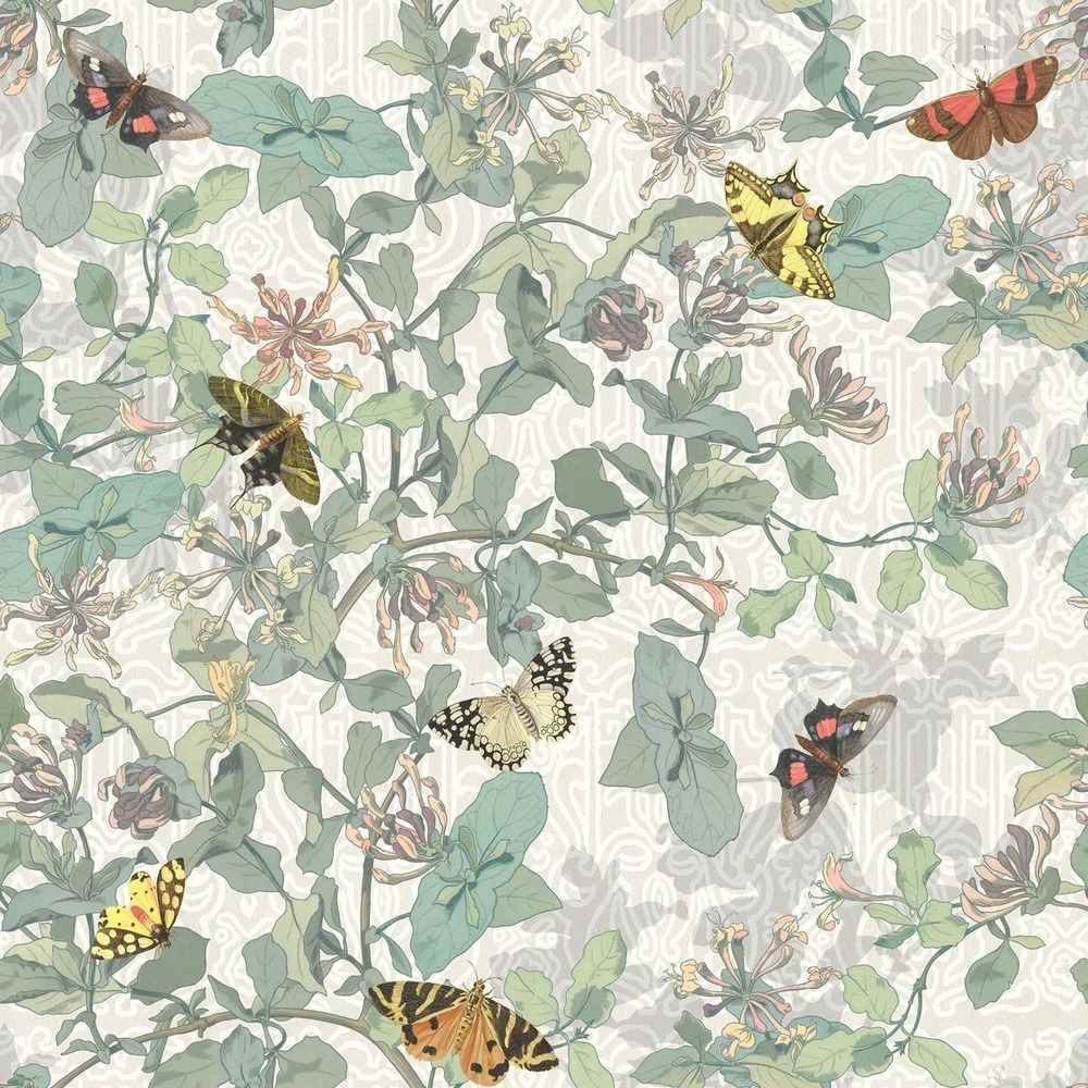 Soicher Marin Yuki Osada Morning Glory Butterfly Wallpaper 1 roll, 56.23 sq feet